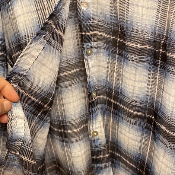 Ladies “About a girl” button up like new button down blouse shirt - Picture 6 of 9